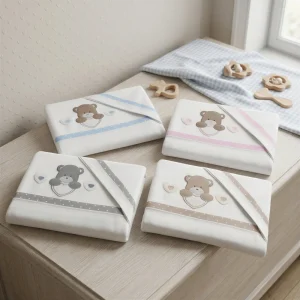 Set lenzuola cotone Orso Cuore Coccolissimi varianti colore